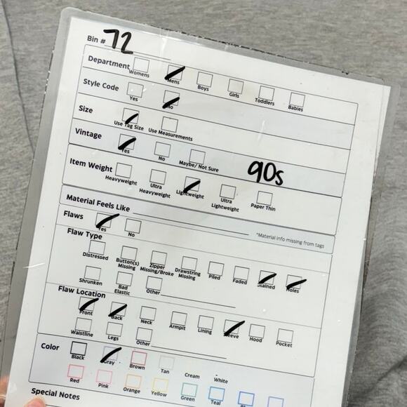 Vintage Y2K Russell Athletic Heather Gray Mens 2XL Blank Crewneck Sweatshirt - Picture 11 of 11